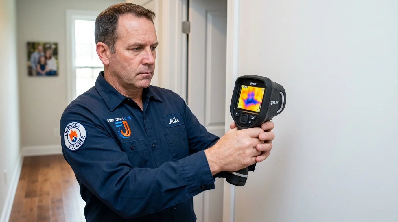 Thermal imaging leak detection by Johns Plumbing LLC in Elmwood Park